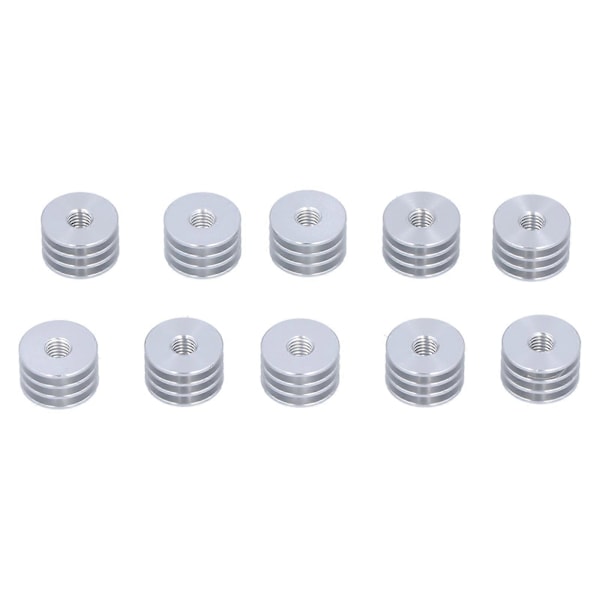 10 stk. 3D Printer Varmerør Mini Aluminium Legering Ekstruder Radiator Tilbehørssæt