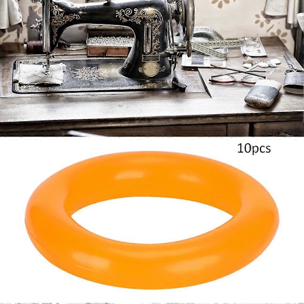 10 stk. Spolevikler Gummiring Friksjonshjul Erstatningstilbehør for symaskin (Ytre diameter 3,7 cm)