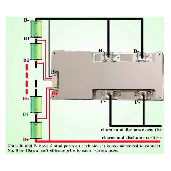 Bms Lithium Beskyttelseskort med Balancering til Blysyre til Lithium 6S-80A-til Li-Ion