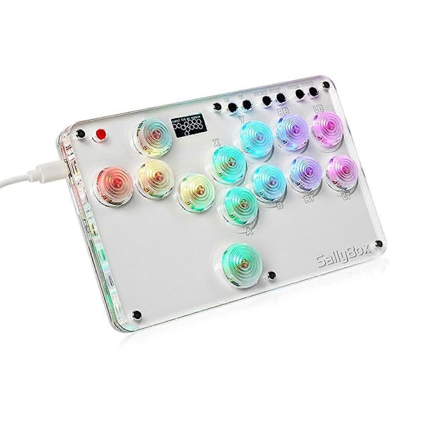 Fighting Stick-kontroller för PC Switch Färgglad Arkadjoystick Fight Stick Spelkontroller