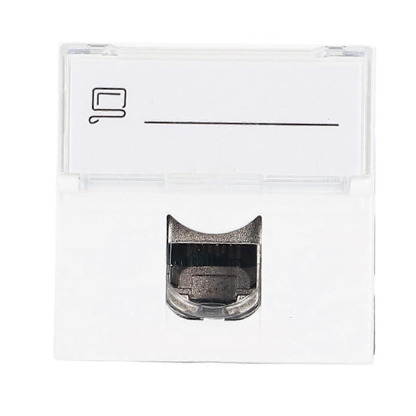 Nettverkskontaktmodul CAT6A RJ45 Fransk Adapter Skjermet ABS Tilbehør for Datamaskin