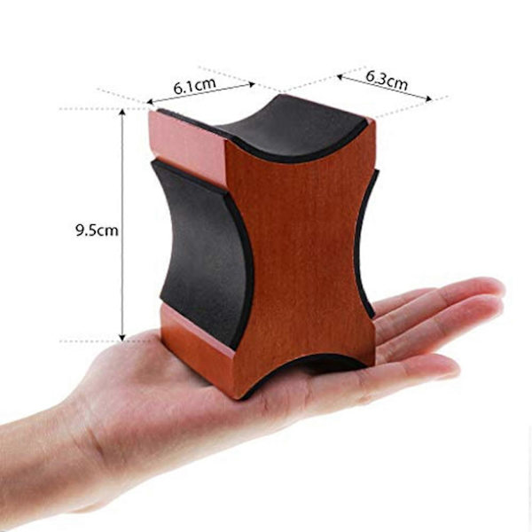 2-i-1 Pro Gitarrhalsstödskudde med Träbas, Luthier Reparationsverktyg för Elgitarr, Akustisk Gitarr, Stränginstrument och Mandolin
