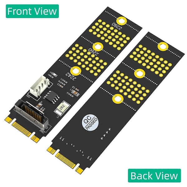 NGFF(M.2) Key B+M /B til SATA 2.5-tommers adapter