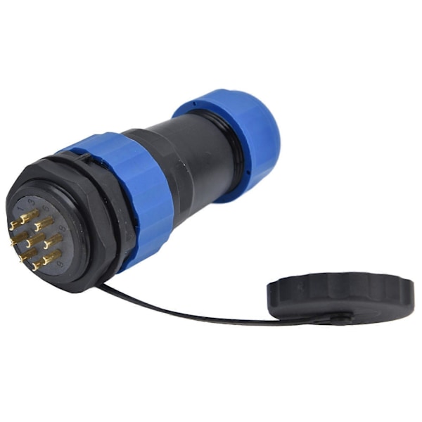 Vanntett Kobling Bakmutter IP68 Luftfart Strømkontakt 380V 10A for Kabel SP289 Pin