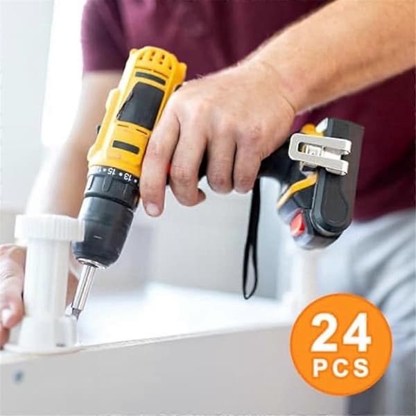 24 stk. belteklips for drillklips erstatning beltekrokklips for N268241 for 20V MAX verktøy DCD980 DCD985 DCD980L2 DCD985L2
