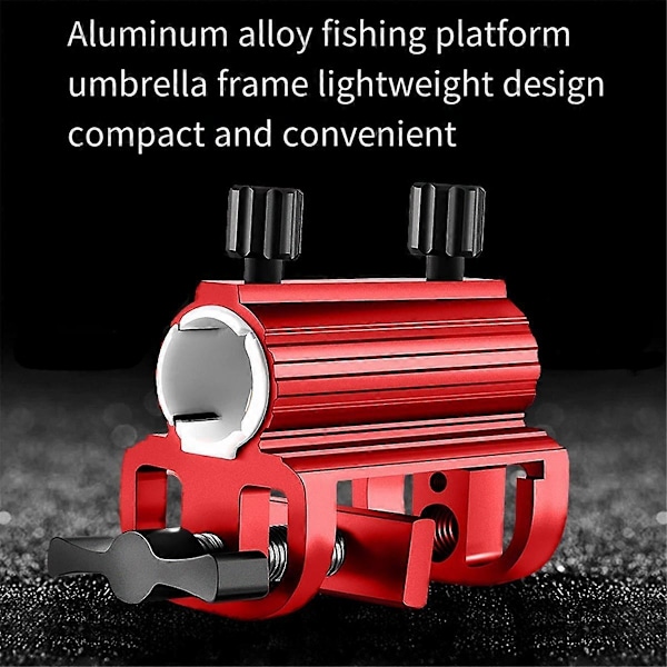Fiskestols Paraplyställ Portabelt Paraplyfäste Fast Clip Uteplatsbord Utomhus Camping Fiskestol Grå
