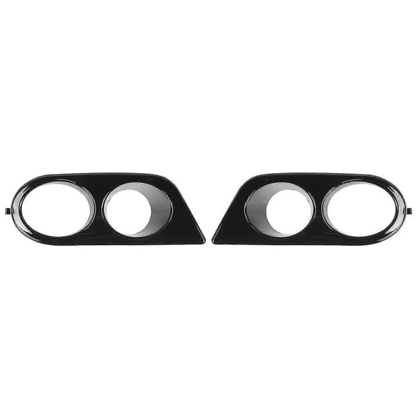 2 stk. frontfanger tåkelysdeksel doble hull biltilbehør passer for E46 M3 20012006 blank svart