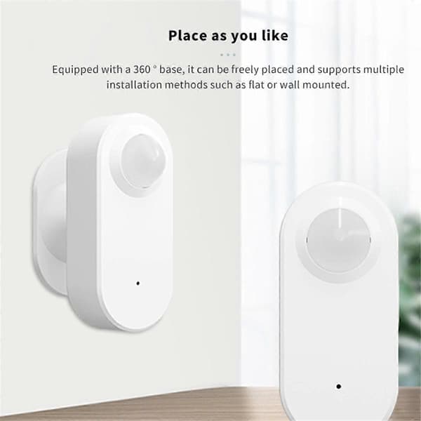 Tuya Zigbee Mennesketilstedeværelsesdetektor, Luminans/Afstandsdetektion, Smart PIR Bevægelsessensor Understøtter Zigbee 3.0