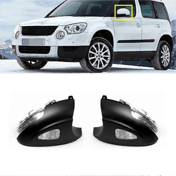 Bil LED Bakspejl Blinklys Lampe Blinklysindikator til 2009-2013 Bil-Styling med Pøllys