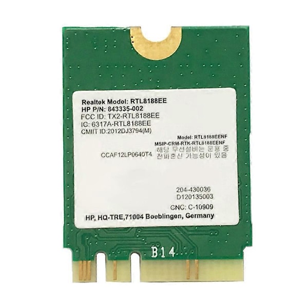 RTL8188EE AW-NE259NF 2.4G NGFF M2 802.11B/G 843336-001 150Mpbs Trådløst Netværkskort til Slimline 410 411 450 455