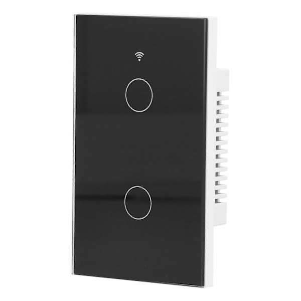 Zigbee Tuya Fjernbetjent Lyskontakt Stemmestyring 2-Gangs Væg Touch Kontakt AC 100-240V