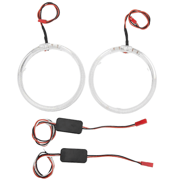 Auton LED Angel Eyes -valonohjain 95 mm / 3,7 tuumaa Violetti valaistus 9–36 V ajovaloille, päiväajovaloille ja suuntavilkuille