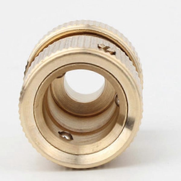 Messing 1/2\" Slange Hurtigkobling Havnehane Havevanding Slangekobling Ren Kobber Adapter 6 stk