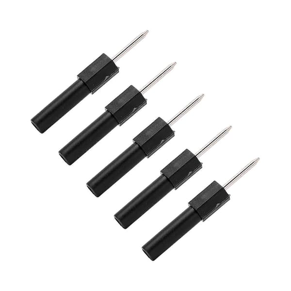 5 stk./sett Isolasjons Back Probe Pin Wire Piercer Diagnostisk Test Nål 4 mm Banan Socket for Multimeter Svart