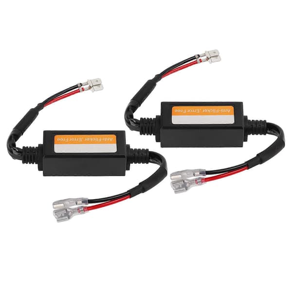 2 stk C12H1 LED Dekoder Ledningsnettsett LED-frontlyspære Dekoder for LED-frontlyspærer