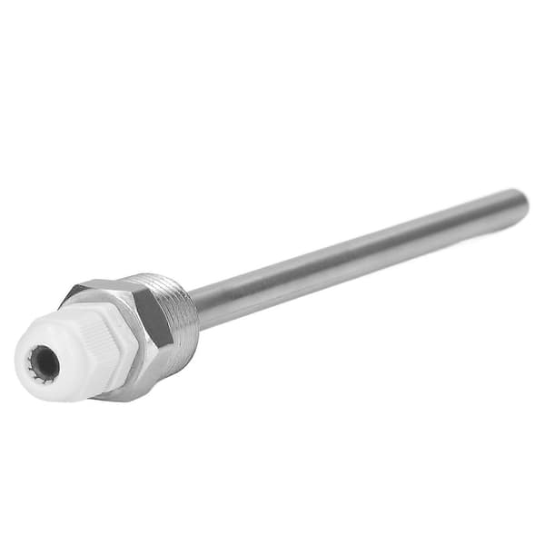 Temperatursensor Termobrønn Rustfritt Stål Solcelle Tilbehør IP68 Vanntett 164mm