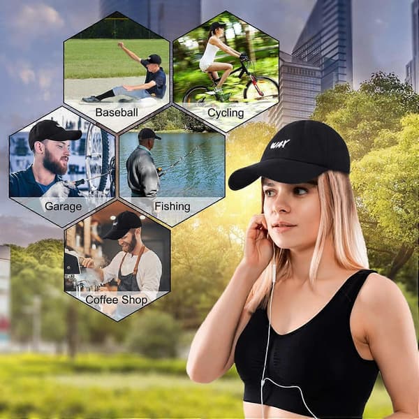 Klassisk Uformell Baseballcaps i Bomull, Justerbar Golfcaps for Meg