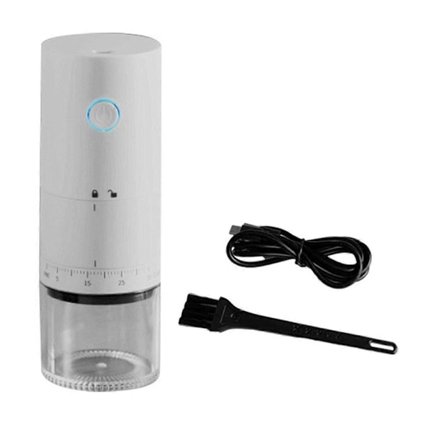 Elektrisk kaffekvern med ekstern justering USB kaffekvern Automatisk kaffebønnekvern for kontor 1500MAh, A