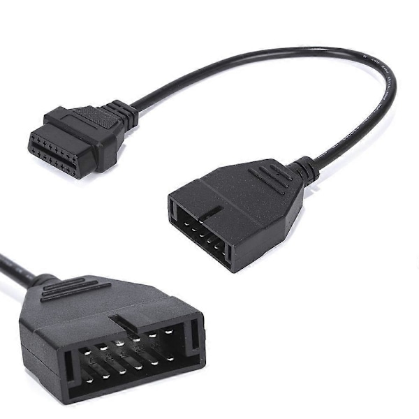 Bil Diagnosticeringsværktøj OBD2 Konnektor Adapter til 12 Pin til OBD2 16 Pin Kabel Auto Scanner Adapter