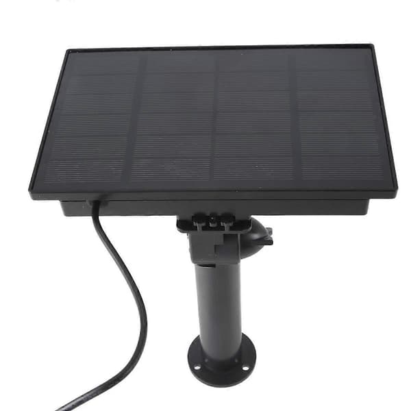 4W Solpanel Utgång 5V Solceller Laddning Inbyggt 18650 Batteri för Utomhussäkerhetskamera