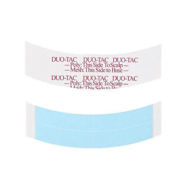 36 stk./pose Supersterk Duo-Tac Parykk Dobbel Tape Slitting Line Sidet Selvklebende Hårstrips for Toupeer/Blondeparykker
