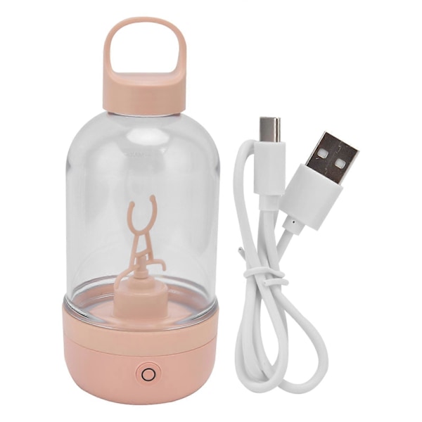 Automatisk Blender Kopp Protein Pulver Mixer Kopp 400ML Portabel Omrörningskopp USB Laddning Rosa Elektrisk Milkshake Kopp