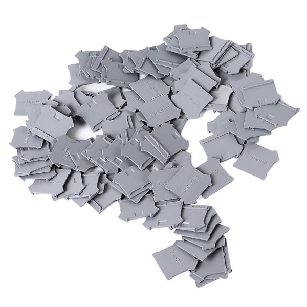 100 st Terminalpartitionsplattor PA66 DIN-skena Block Ändskydd Separationsskärm för UK3N UK5N UK6N UK10N UK16N UK25N