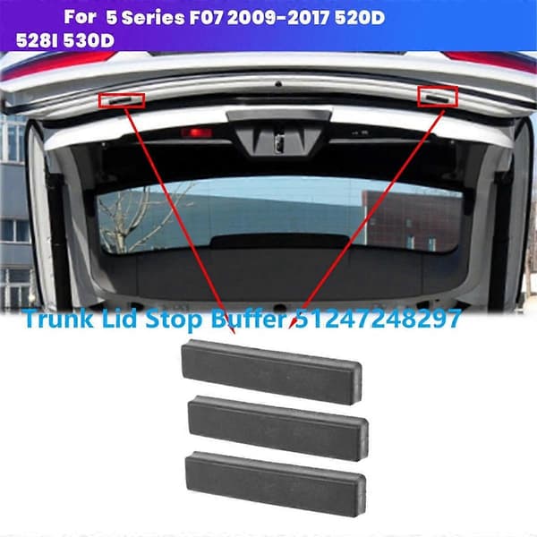 3 stk. Bagklaps Stop Buffer 51247248297 til 5 Serie F07 2009-2017 520D 528I 530D Bageste Buffer Stop Klods