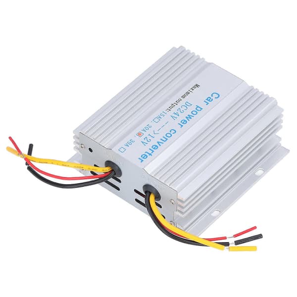 24V til 12V Buck Converter Aluminiumlegering DC Spændingsregulator til GPS Navigation 240W 20A