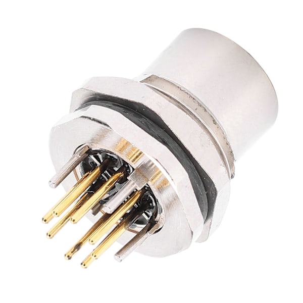 Jack Socket Panel Bakmontert PCB X Type Loddetråd Kontakt 8pin Vanntett IP67 M12?F1?S8X