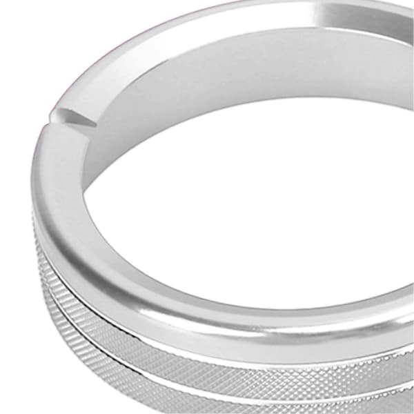Airconditioner Audio Switch Knap Ring Dæk Letvægts Interiør Dæksler Trim Erstatning for Mazda MX?5 2009?2015 Sølv