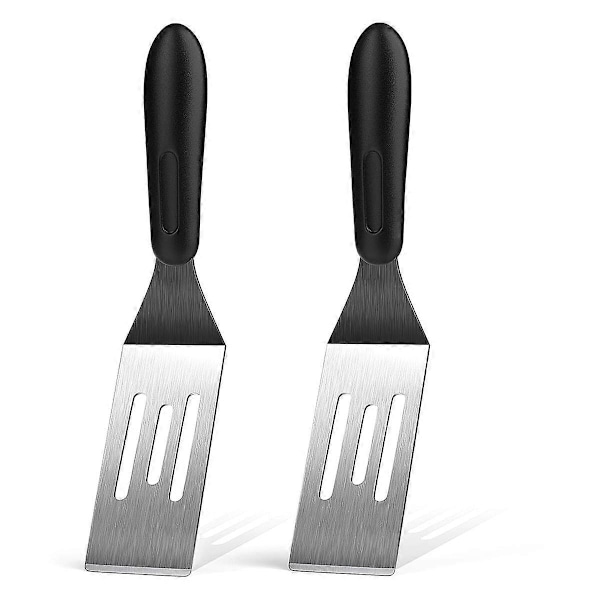 Liten Spatel 2 ST, Mini Serveringsspatel för Köksbruk, Metallspatel för Servering och Vändning, Perfekt för Pannkakor