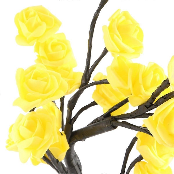 LED Rosblomma Lampa, USB Julgrans Nattlampor, Perfekt för Fester, Bröllop, Sovrum och Mors Dag Present-B