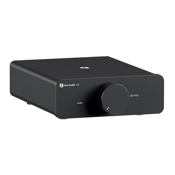 V3 Desktop Mini Ren Effektförstärkare HIFI Feber-Grade Tvåkanals Effektförstärkare Ren Metall