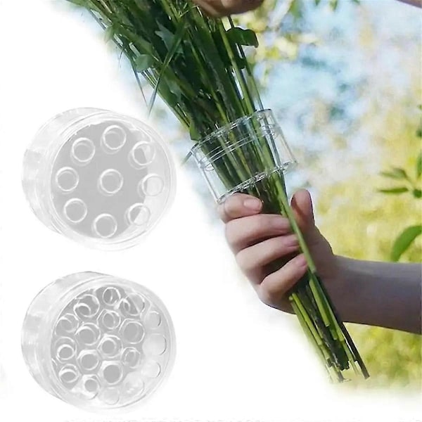 5 st Spiral Ikebana Stjälkhållare DIY Bukett Twister Blomsterarrangemang Hållare Transparent för Vaser Blomsterstöd S