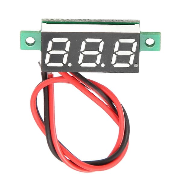 Voltmeter 0.28in Digital Display Volt Spændingsmåler 2 Ledninger DC4?30V til Måling