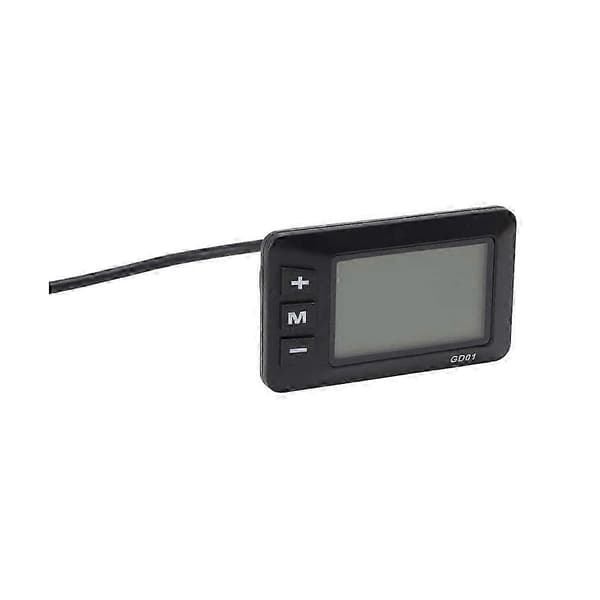 36V 48V Elcykel GD01 LCD Display Panel med Vanlig Kontakt E-cykel Display Mätare Tillbehör-Bra