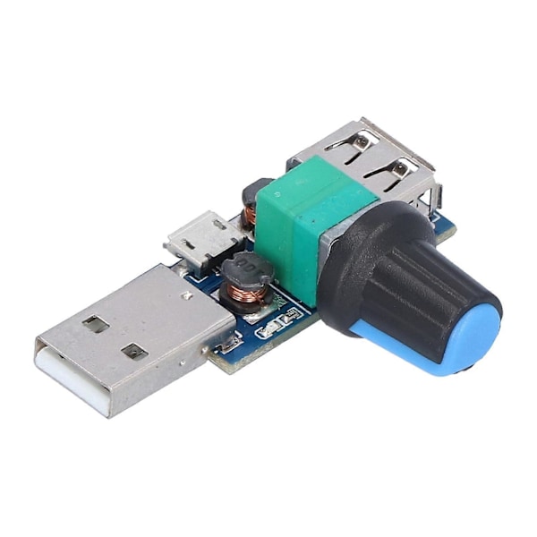 USB Fläkthastighetskontroller Volymkontroll Justeringskort Hastighetsjustering Lågbrusmodul