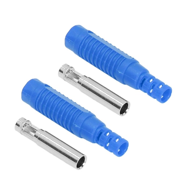 10 Sæt Banan Hun Socket Messing PA Jack Stik Isolationsrør Tryk Pasform Adapter J.10031Blå