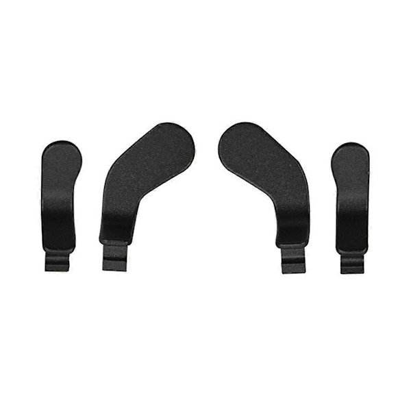 Metal Elektroplettering Paddles 4 i 1 Trådløs Controller Paddle Kit til One Elite Series 1/2 Controller Sort