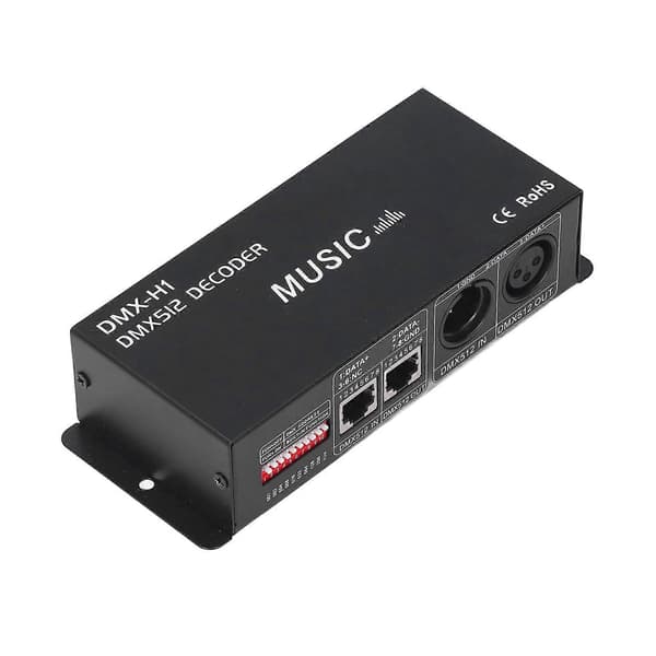 4 Kanal DMX 512 Dekoder Justerbar RGB Dimming LED Dekoder Kontroller for Barer Hoteller Sober Barer4A