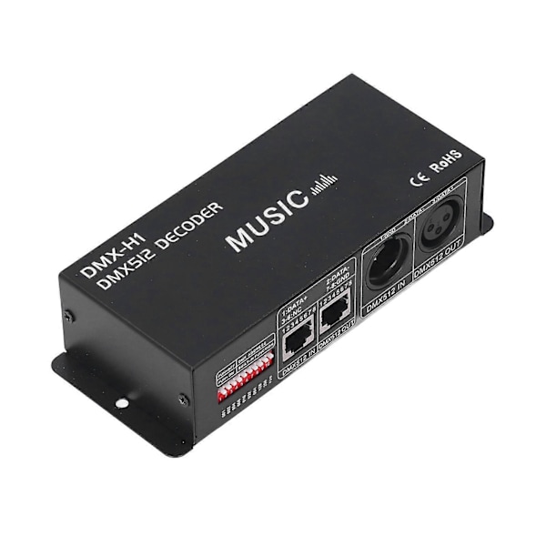 4-kanals DMX 512-dekoder Justerbar RGB-dimnings LED-dekoderkontroller för barer hotell sober barer4A