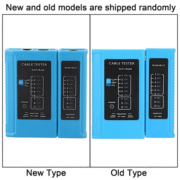 RJ45 og RJ11 Nettverkskabeltester Ethernet LAN Nettverk Testverktøy