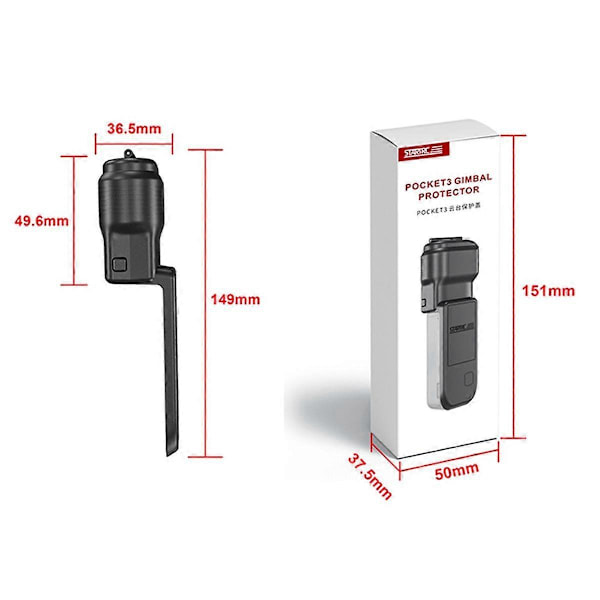 Gimbal Skyddskåpa för Pocket3 Gimbal Skyddskåpa Skärmskyddsfodral