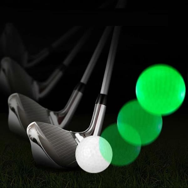 10 stk. LED Lysende Golfbolde LED Golf Træningsbold Special Golfbolde Konstant Lysstyrke Glitter til Natspil