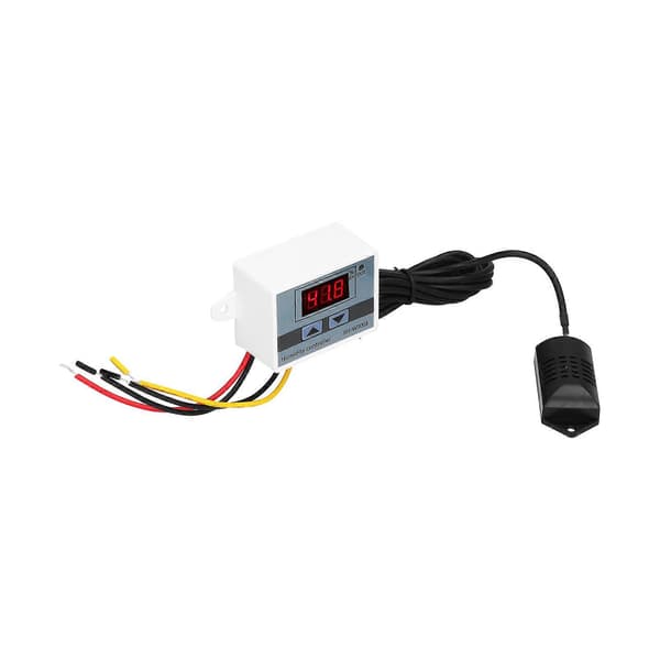 Digital Fuktighetskontrollmodul LED Hygrometer Sensor Kontrollbrytare 0~99% RH XHW3005 24V