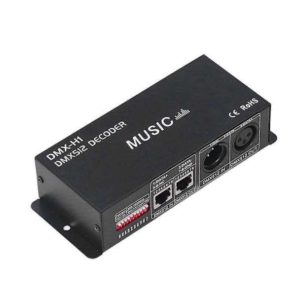 4-kanals DMX 512-dekoder Justerbar RGB-dimnings LED-dekoderkontroller för barer hotell sober barer4A