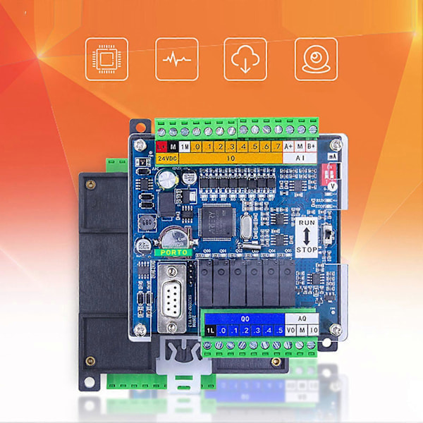Programmerbar logisk controller PLC Kompatibel med S7 200 CPU222XP Tilbehør til kontrol 24VDC