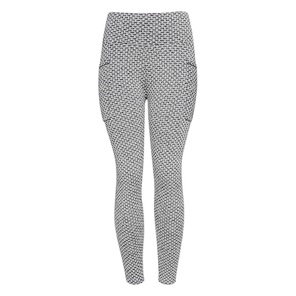 Tflycq Dam Stretch Yoga Leggings Fitness Löpning Gym Sport Fullängds Aktiva Byxor Gray M