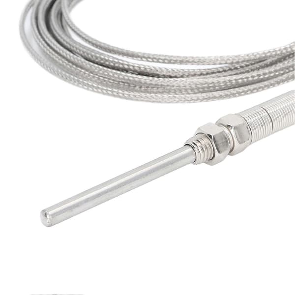 BERM K-typ Termoelement Temperatursensor Skärmad Känslig Detektor Mätare 50mm Sond 5 Meter